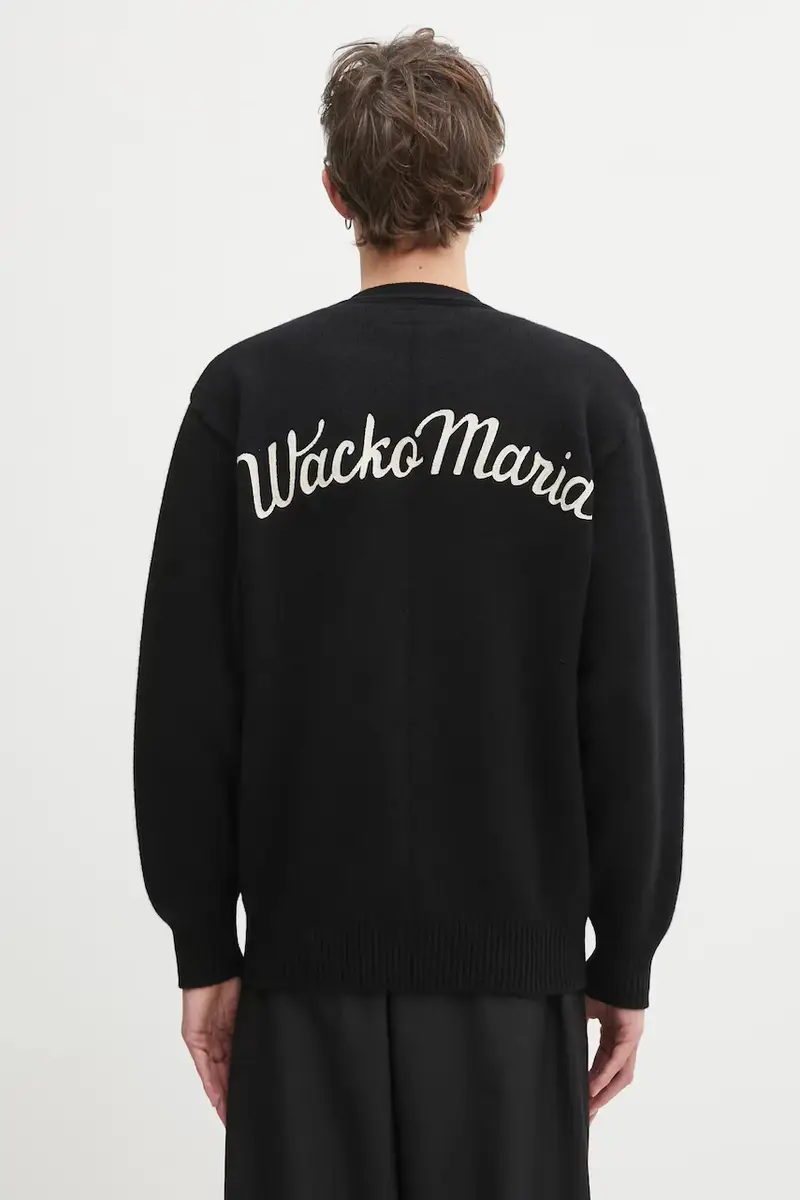 Wacko Maria Cardigan Uomo Nero 3798623 miniatura 3