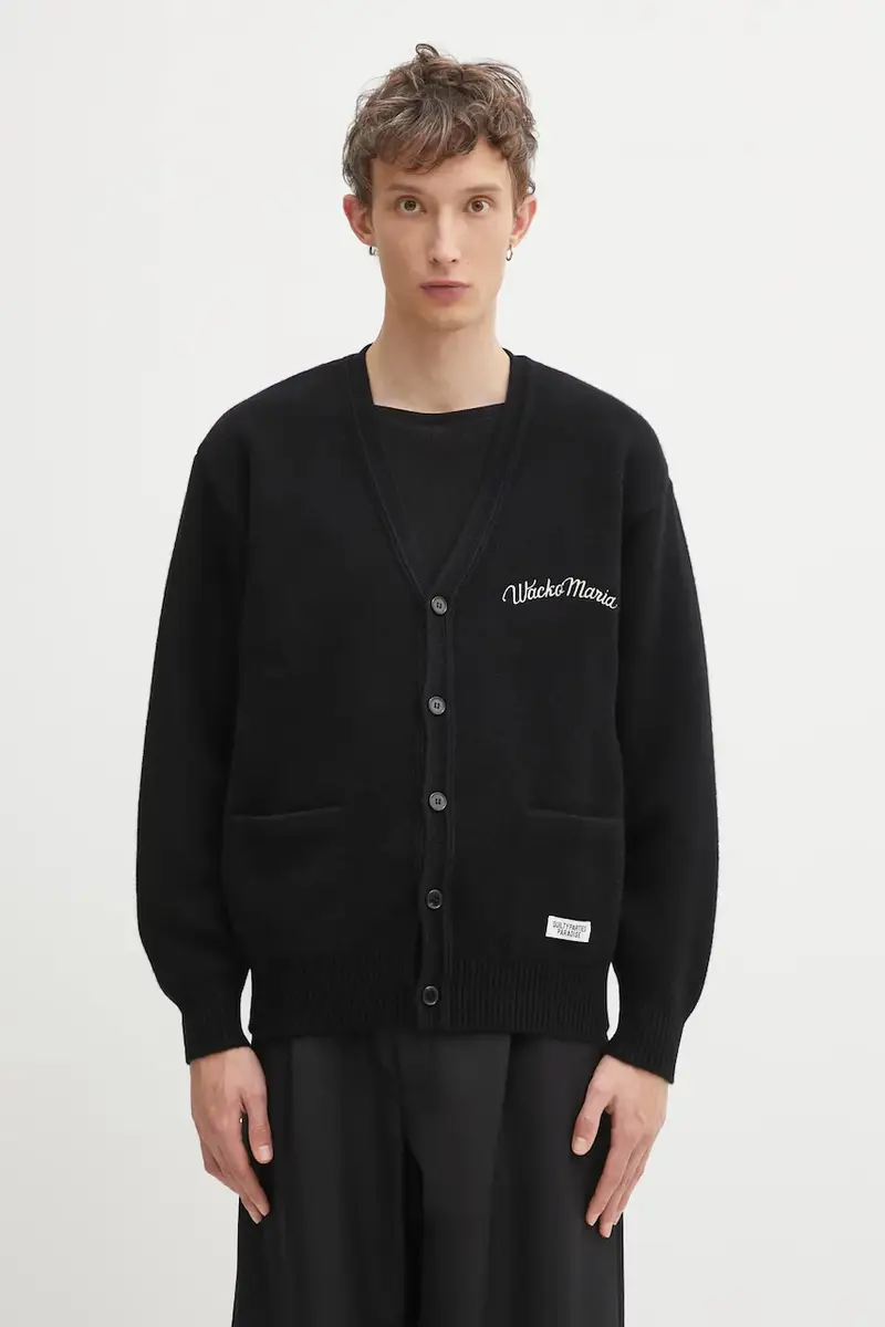 Wacko Maria Cardigan Uomo Nero 3798623