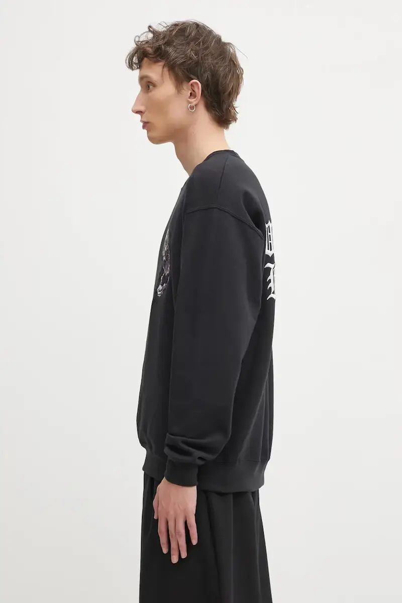 felpa 56 Tattoo Studio uomo colore nero con applicazione 56TS-WM-SS04 miniatura 2