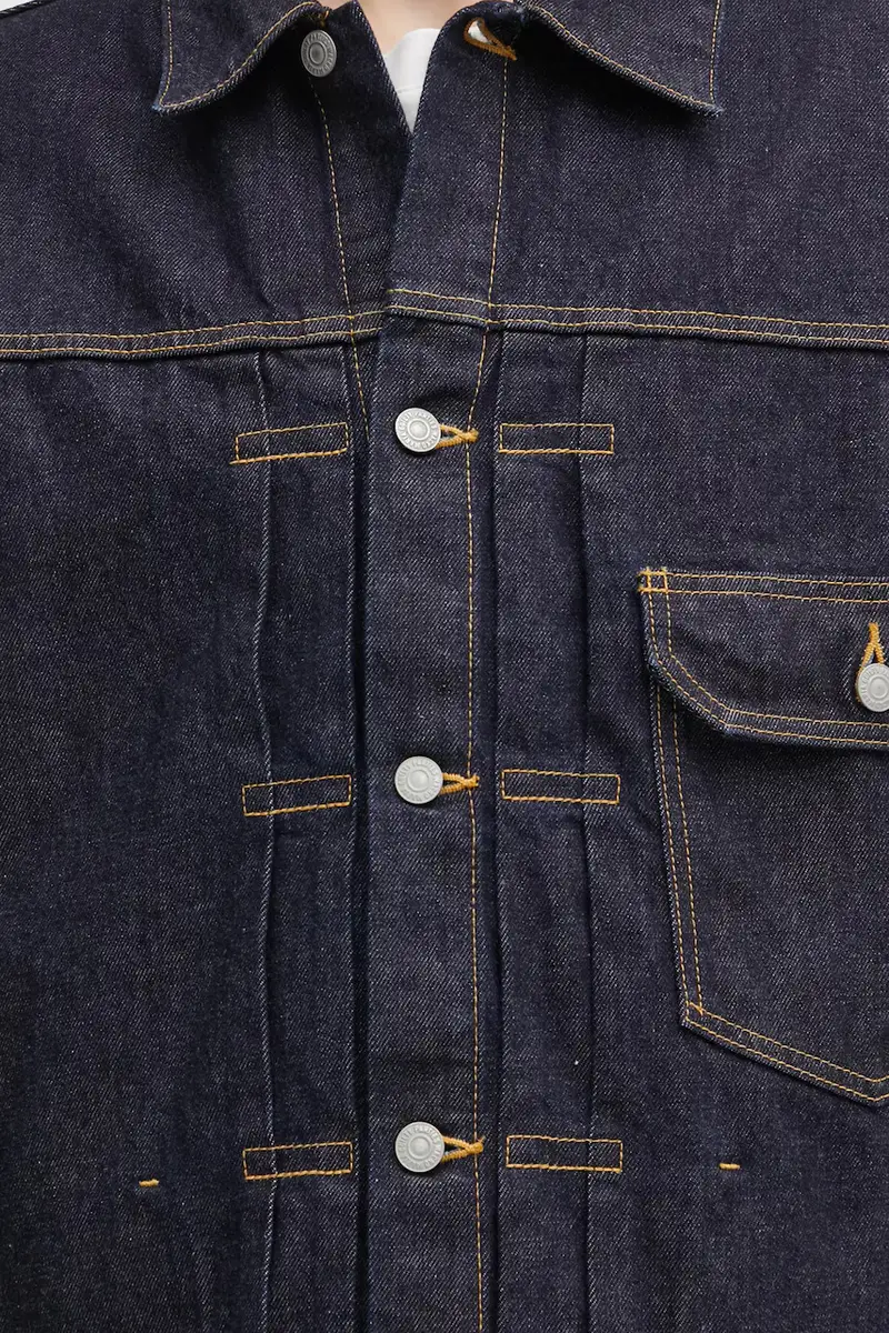 giacca di jeans Trucker Jacket colore blu 25FW-WMO-BL20 miniatura 4