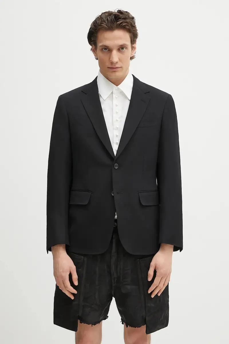 giacca in lana Single Breasted colore nero 24FW-WMO-SU01