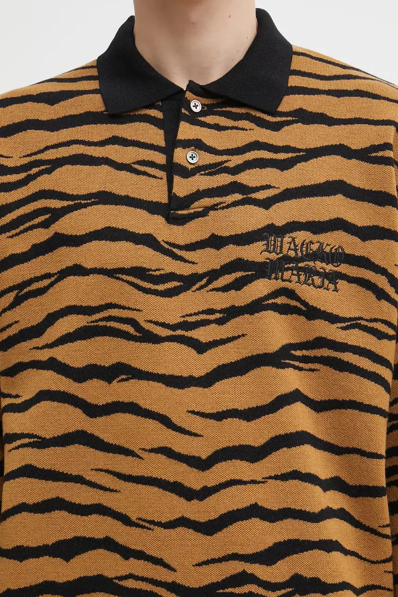 maglione in lana Tiger uomo colore marrone 25FW-WMK-KN10 miniatura 4