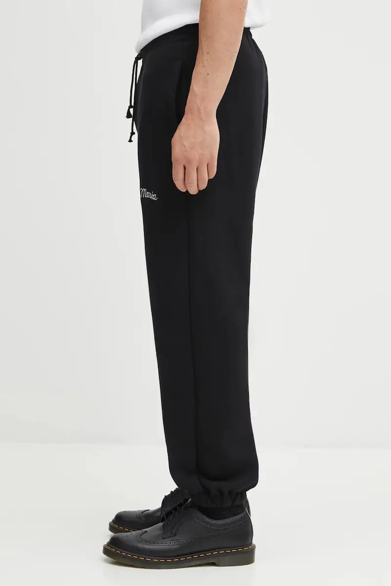 pantaloni tuta di cotone uomo colore nero 25FW-WMC-SP02 miniatura 2