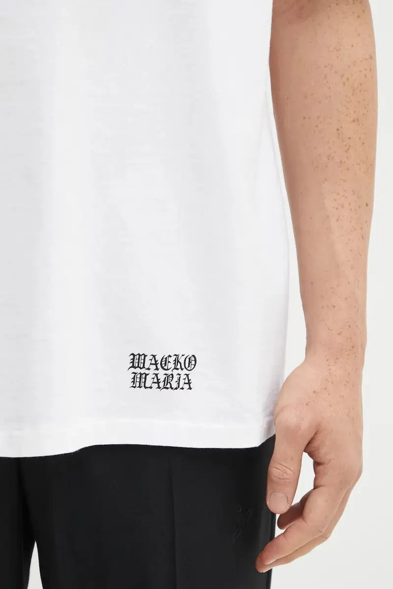 Wacko Maria T-shirt Uomo Bianco 3474022 miniatura 4