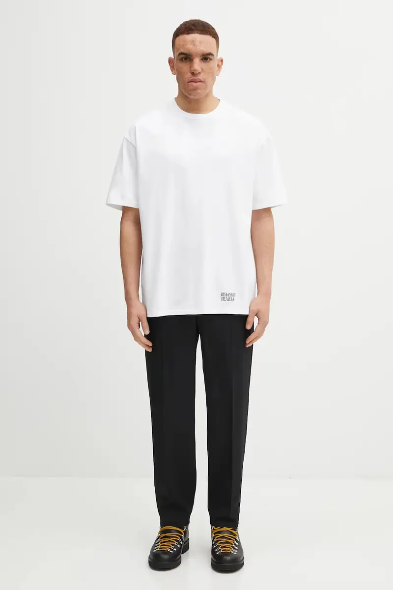 Wacko Maria T-shirt Uomo Bianco 3474022 miniatura 5