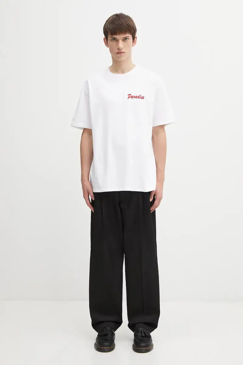 Wacko Maria T-shirt Uomo Bianco 3406407 miniatura 5