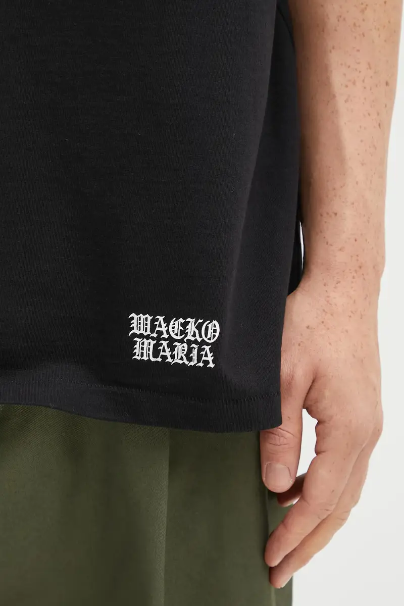 Wacko Maria T-shirt Uomo Nero 3474202 miniatura 4