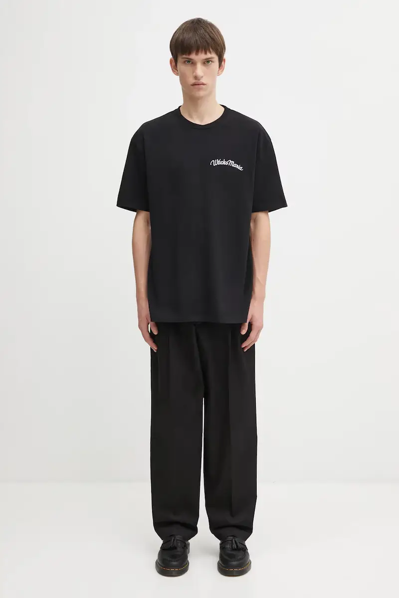 Wacko Maria T-shirt Uomo Nero 3406892 miniatura 5