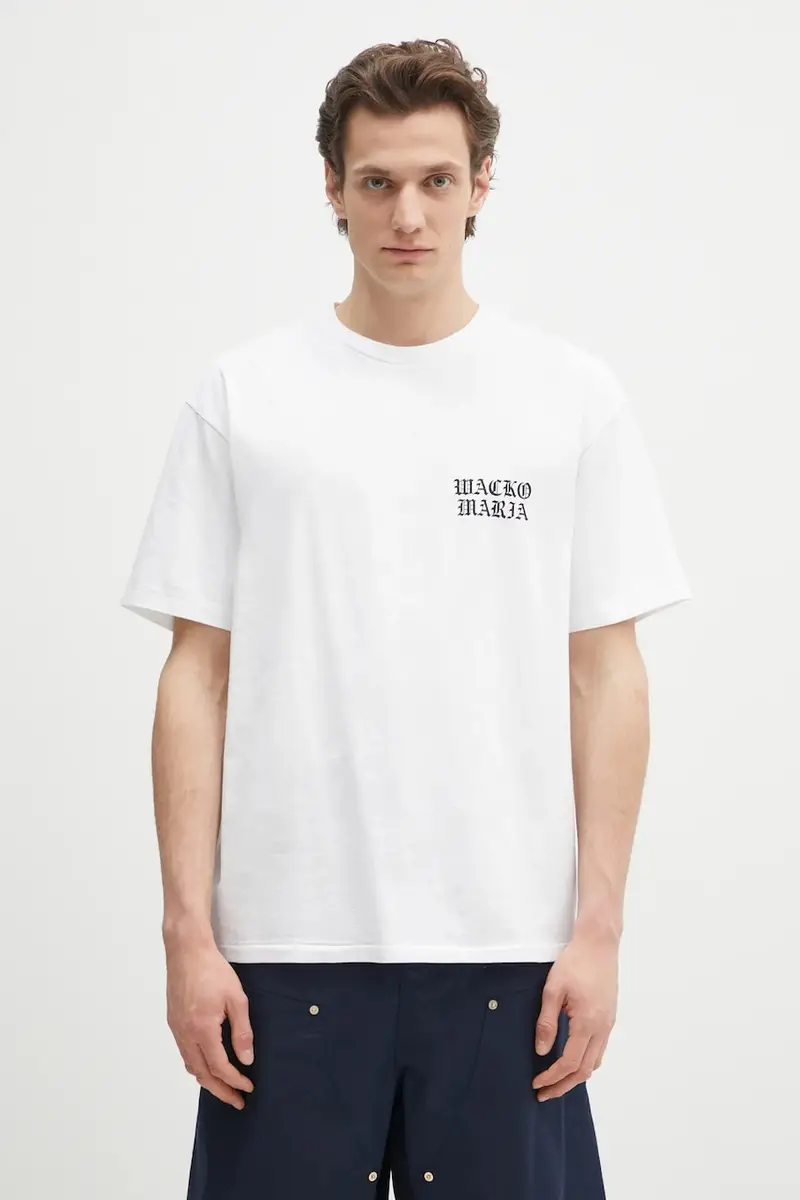 t-shirt in cotone Washed Heavy Weight colore bianco 24FW-WMT-WT02