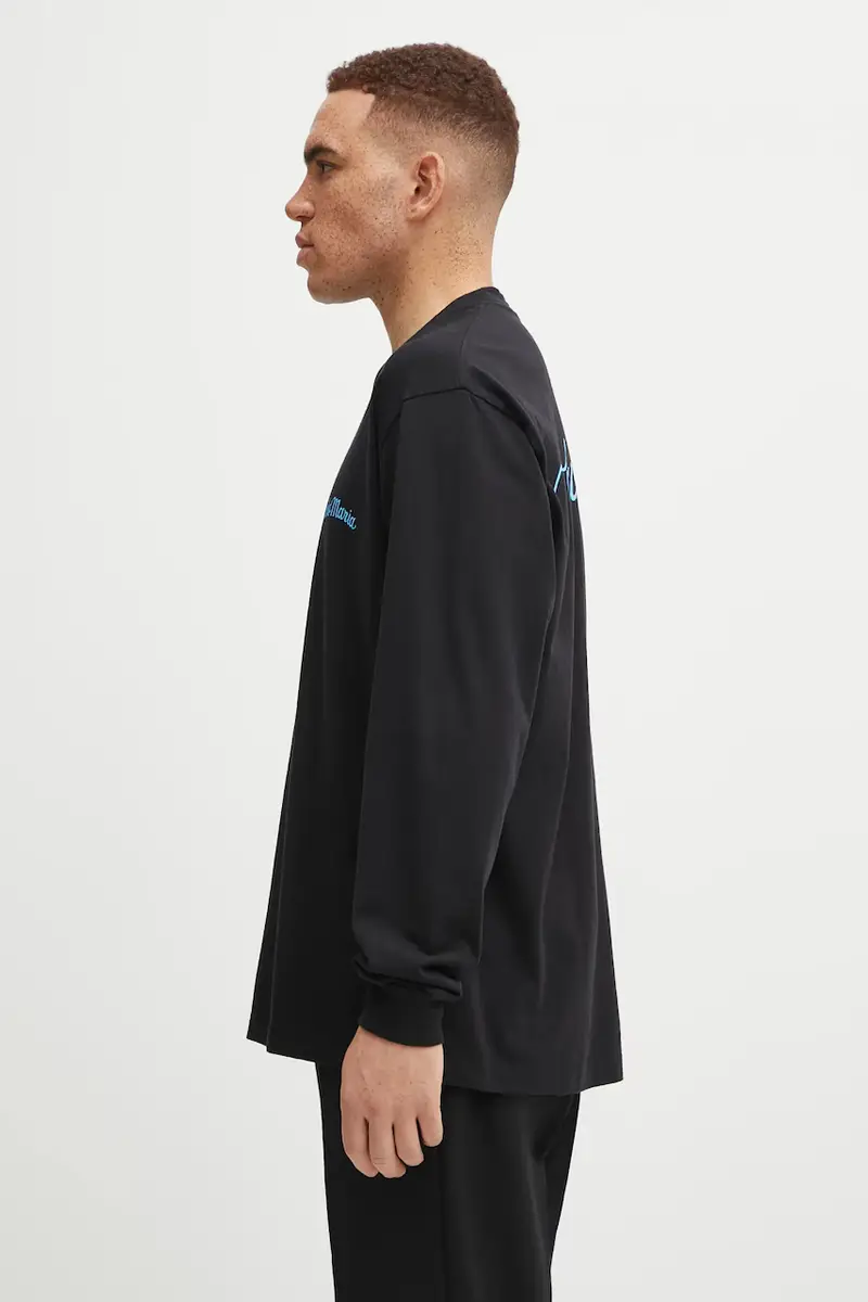 top a maniche lunghe in cotone colore nero 25FW-WMT-LT05 miniatura 2