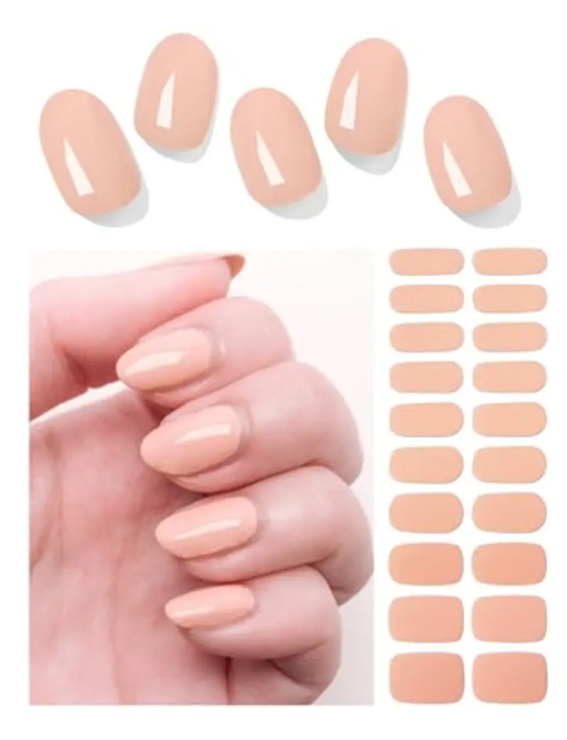 Wahrshei Unghie Gel Adesive UV | Bude Smalto Adesivo Gel UV | 20 PCS Pellicola per Unghie Autoadesiva | Adesivi per