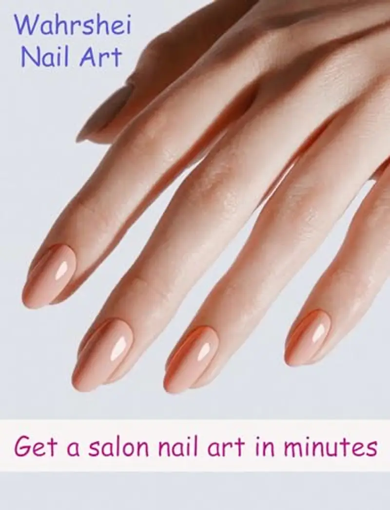 Wahrshei Unghie Gel Adesive UV | Bude Smalto Adesivo Gel UV | 20 PCS Pellicola per Unghie Autoadesiva | Adesivi per miniatura 2