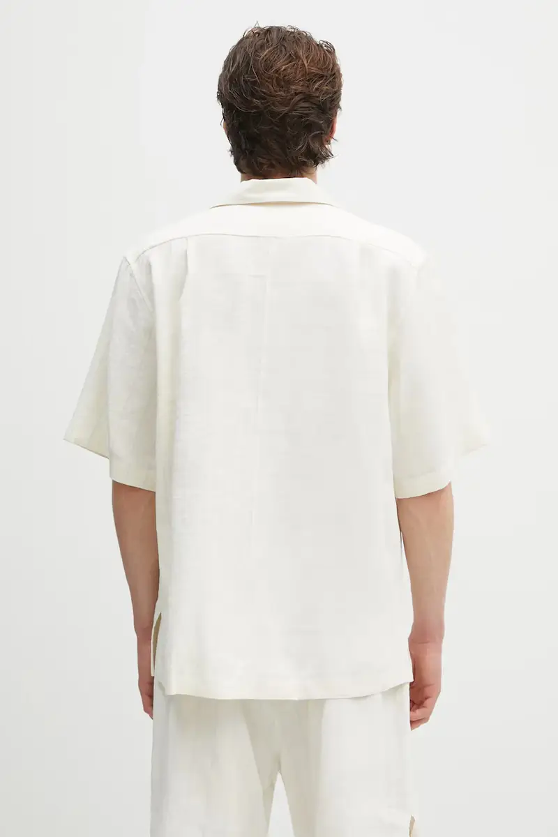 camicia Highlife Bowling Beige miniatura 3