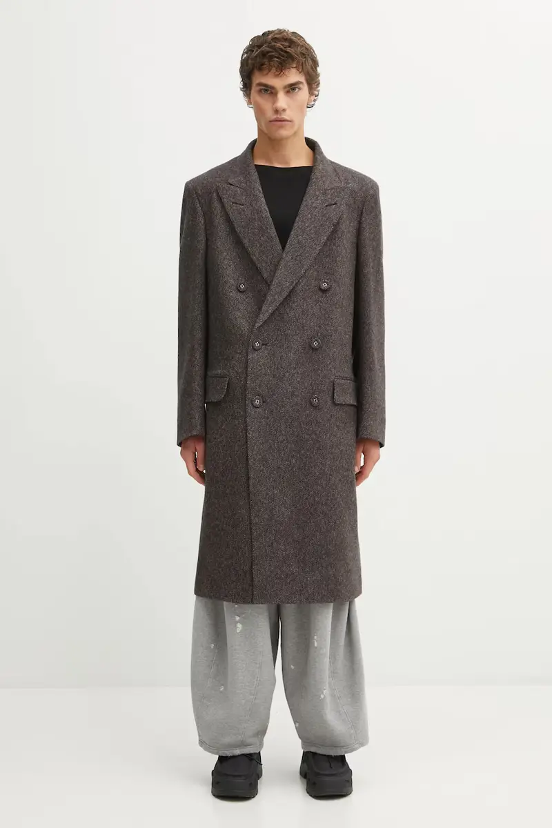 cappotto in lana Mayfair Coat colore marrone MA25CO09.WO02.903