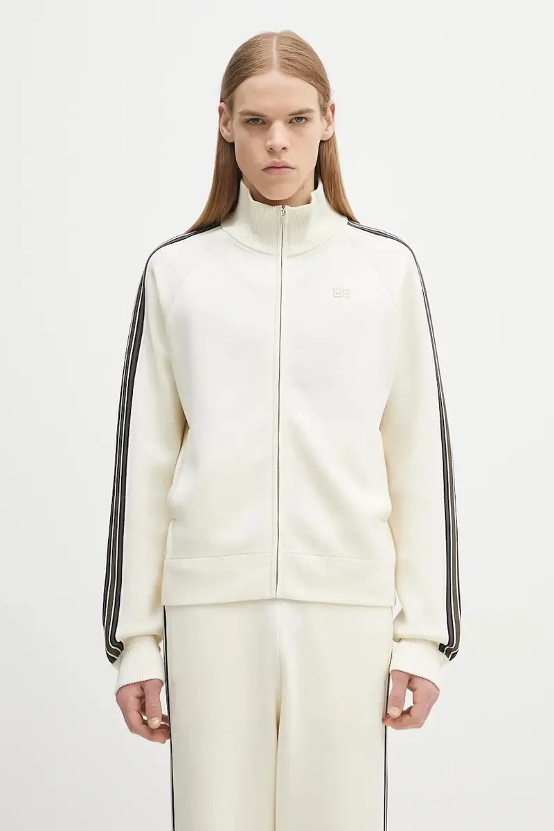 felpa Tide Track colore beige con applicazione US25KN34.KN05.100