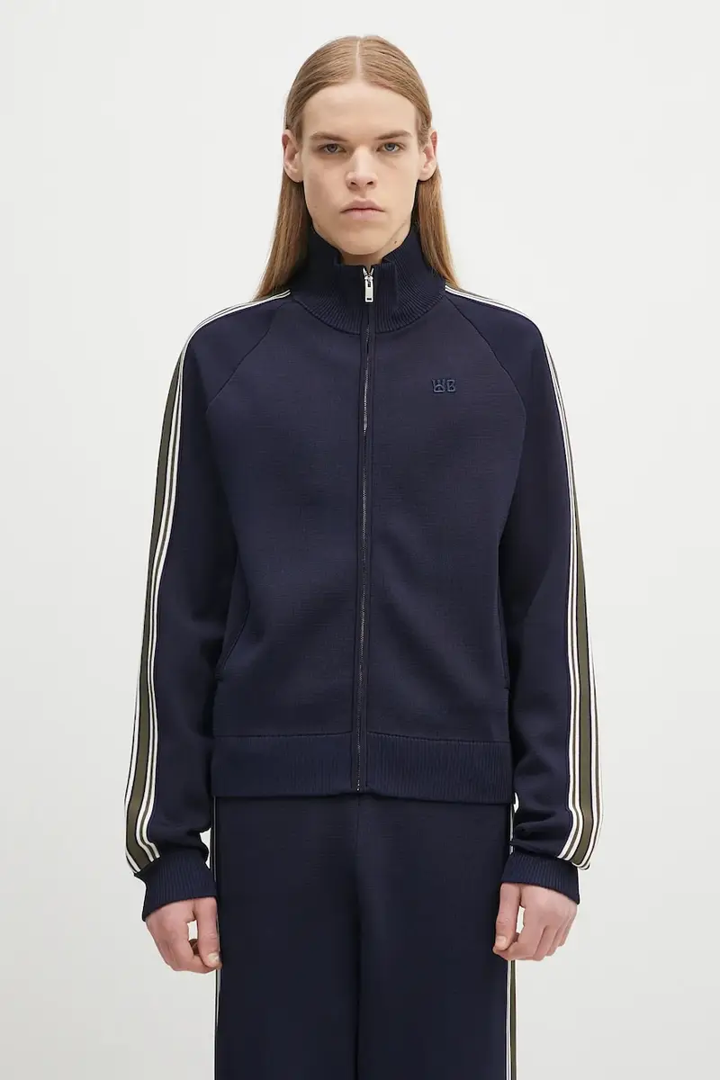 felpa Tide Track colore blu navy con applicazione US25KN34.KN05.599