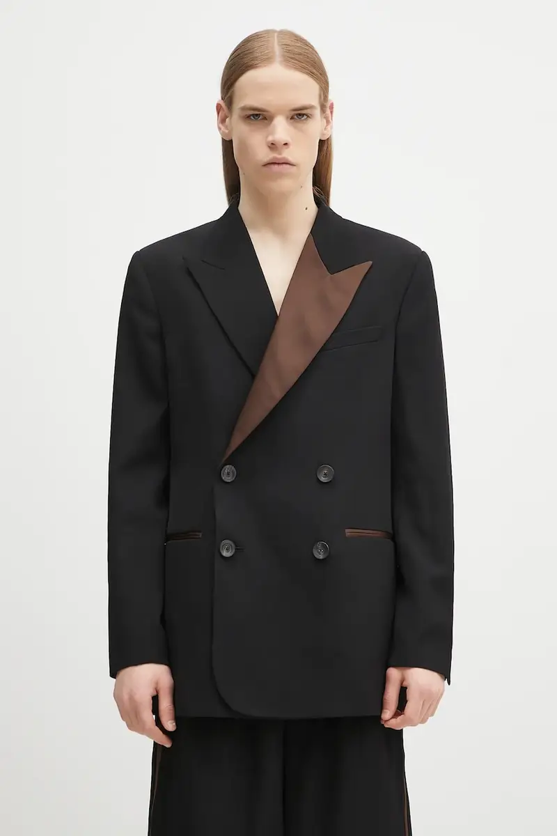 giacca in lana Rise Tuxedo colore nero MS25JA05.WV03.999