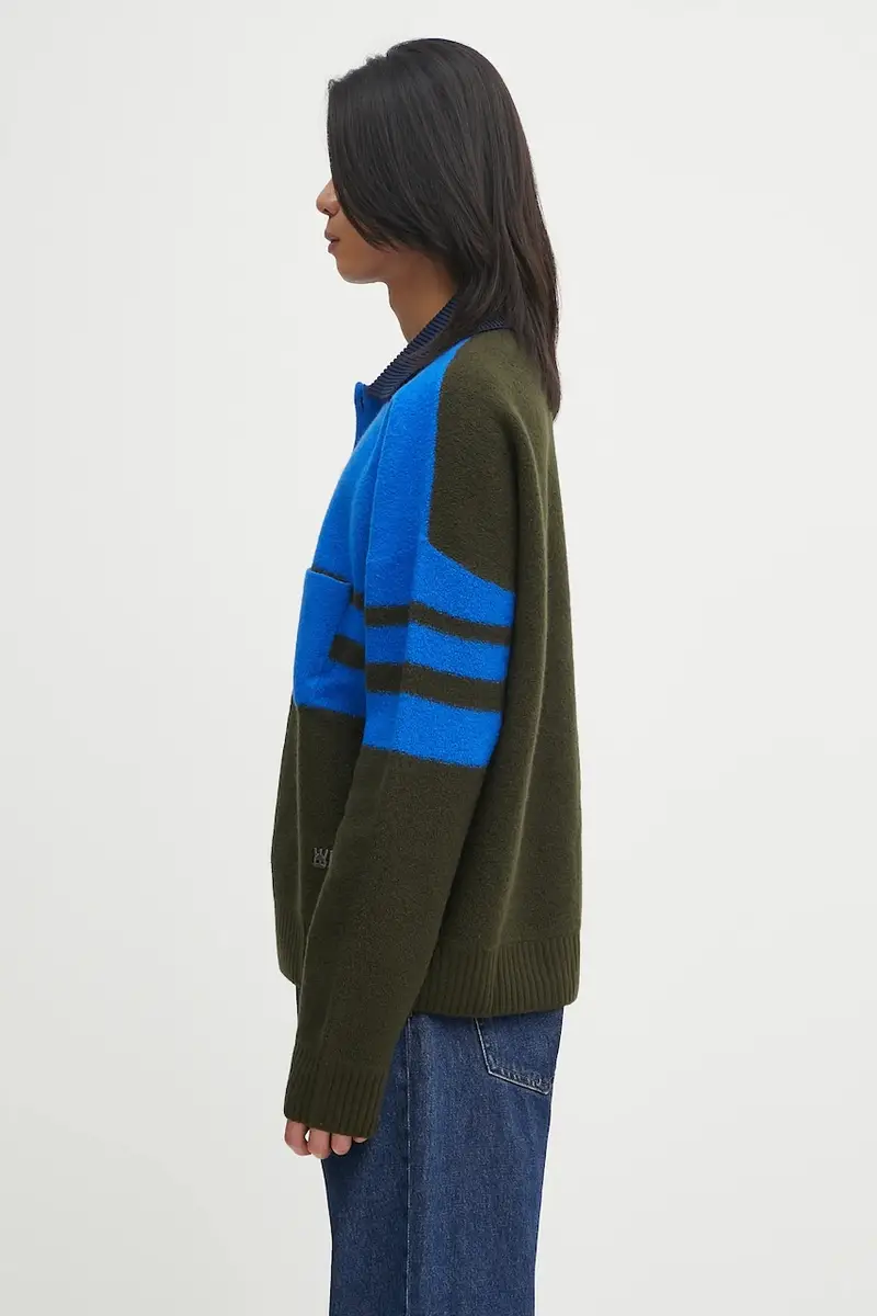 Wales Bonner Polo Uomo Blu 2455459 miniatura 2