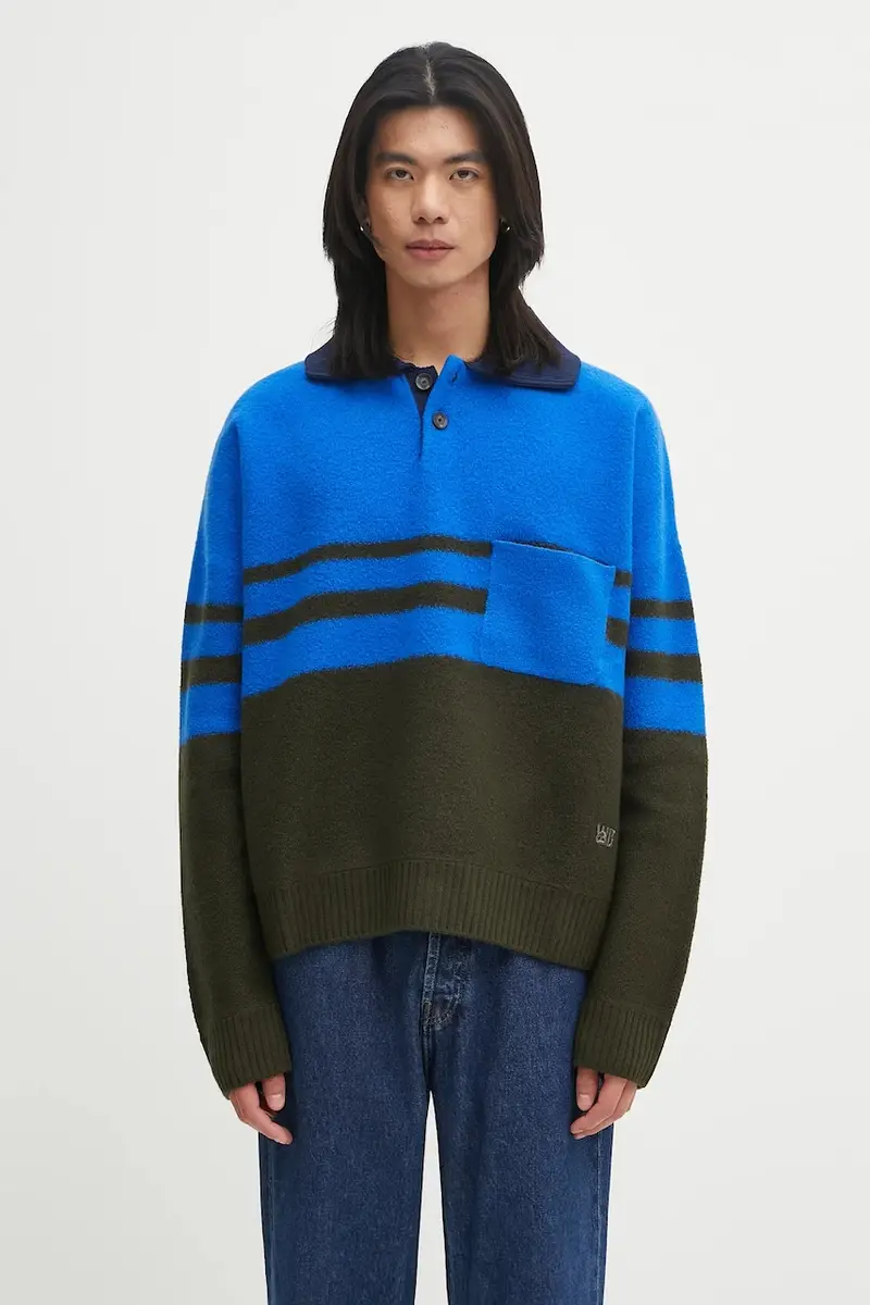 Wales Bonner Polo Uomo Blu 2455459