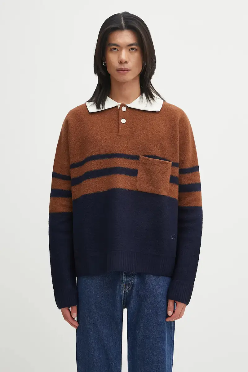 Wales Bonner Polo Uomo Marrone 2470985