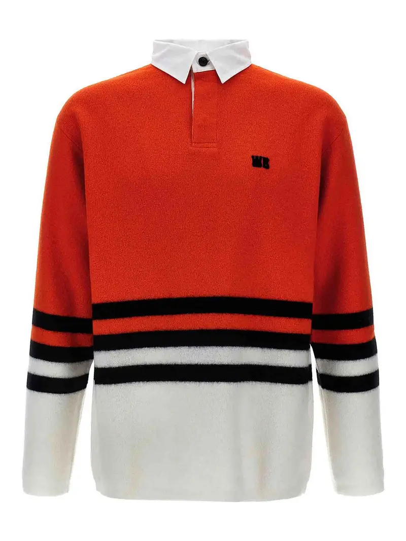 Wales Bonner Polo Rosso 3355551