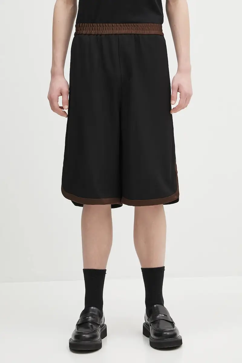 shorts in lana Ossie colore nero MS25TR20.WV03.999