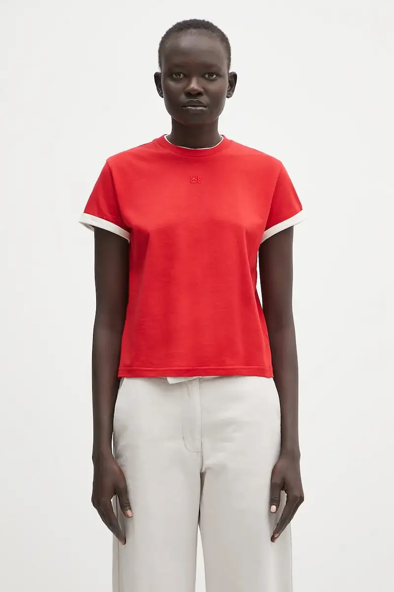 t-shirt in cotone Horizon colore rosso WS25JE33.JE01.349