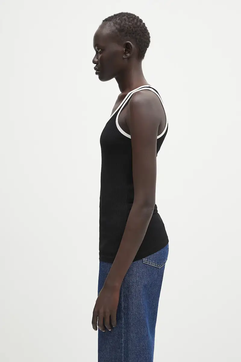 Wales Bonner Top Nero 4157788 miniatura 2