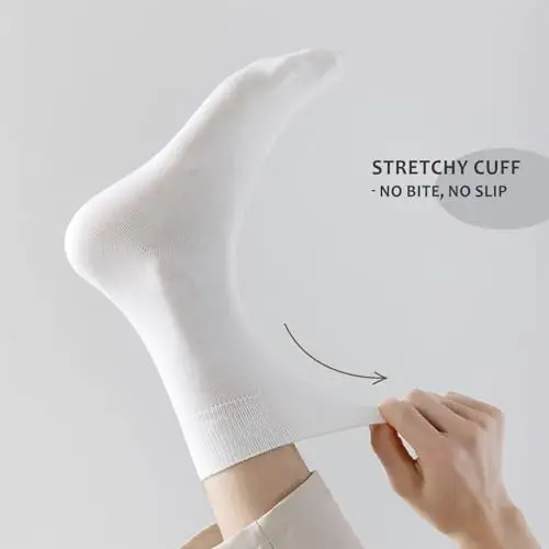 Wamicu Calzini Uomo E Donna, 5 Paia Calzini Donna Cotone, Ottima Qualità Di Cotone Calzini Unisex, Confortevoli E miniatura 3