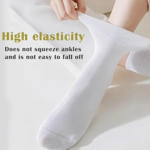 Wamicu Calzini Uomo E Donna, 5 Paia Calzini Donna Cotone, Ottima Qualità Di Cotone Calzini Unisex, Confortevoli E miniatura 2