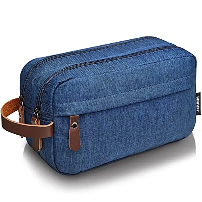 WANDF Borsa da toilette per uomo Donna Borsa da toilette cosmetica per uomo Donna Nylon Leggero