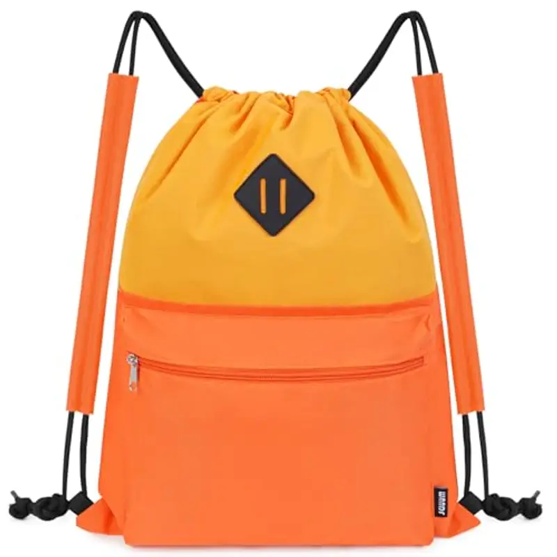 WANDF Zaino con Coulisse, Borsa Sportiva da Palestra con Scomparto Bagnato, Zaino Coulisse Resistente all'Acqua, Borsa