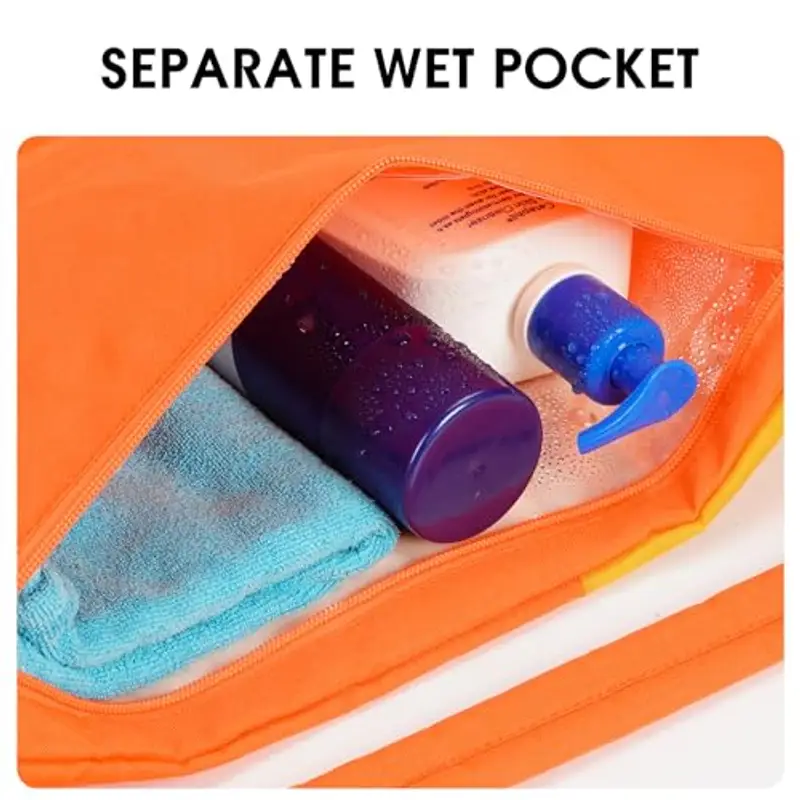 WANDF Zaino con Coulisse, Borsa Sportiva da Palestra con Scomparto Bagnato, Zaino Coulisse Resistente all'Acqua, Borsa miniatura 2