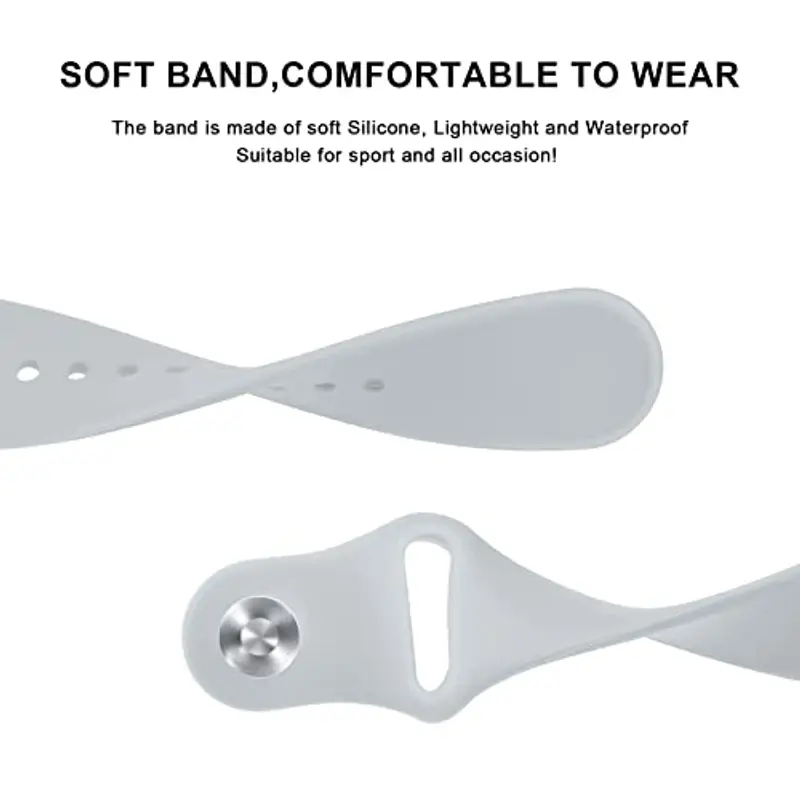 Wanme Cinturino a Sgancio Rapido 20mm 22mm, Cinturini in Silicone e Confortevole Traspirante con Fibbia Regolabile in miniatura 3