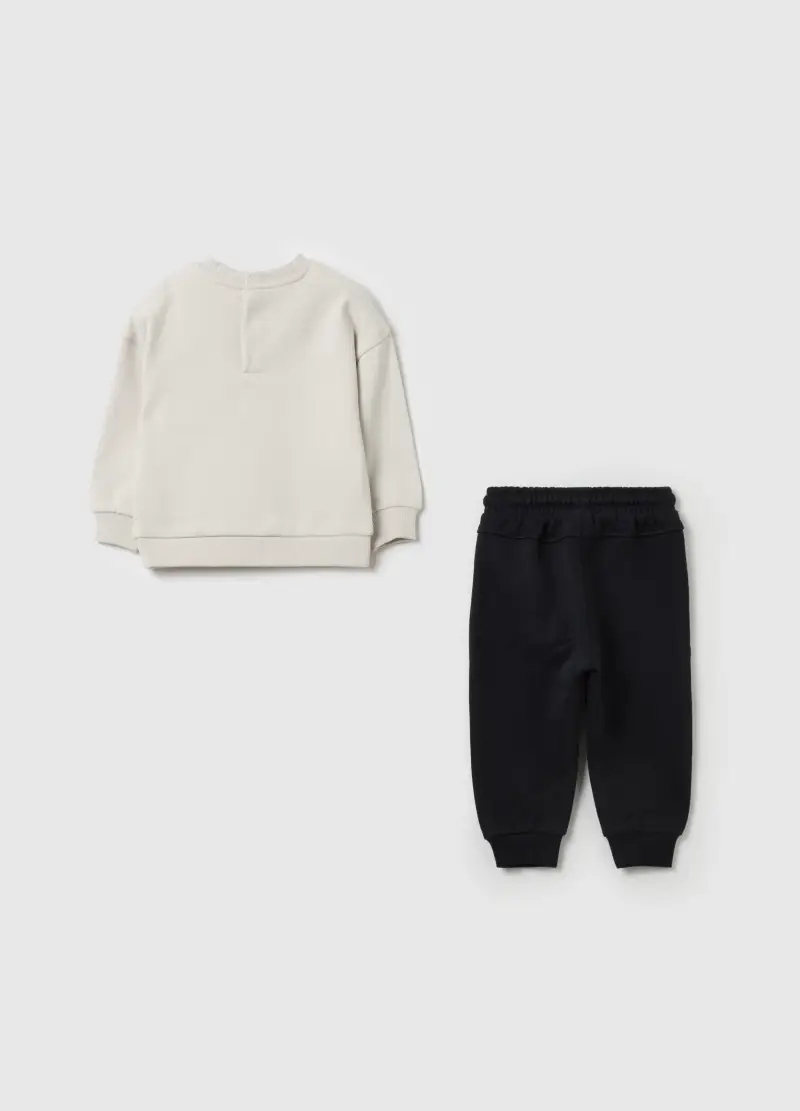 Jogging Set In Cotone Bio Stampa Batwheels, Bambino, Multicolor miniatura 2