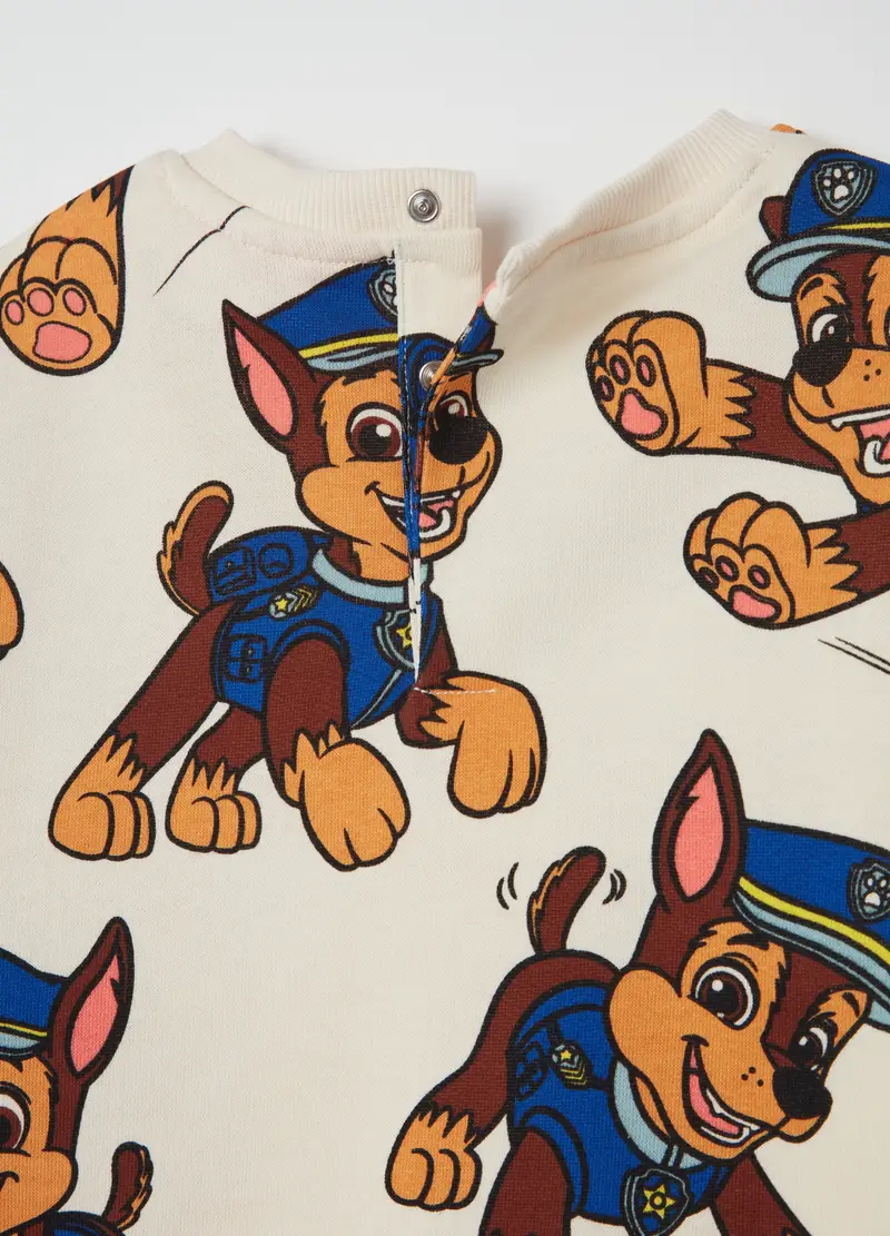 Jogging Set In Cotone Con Stampa Paw Patrol, Bambino, Multicolor miniatura 3