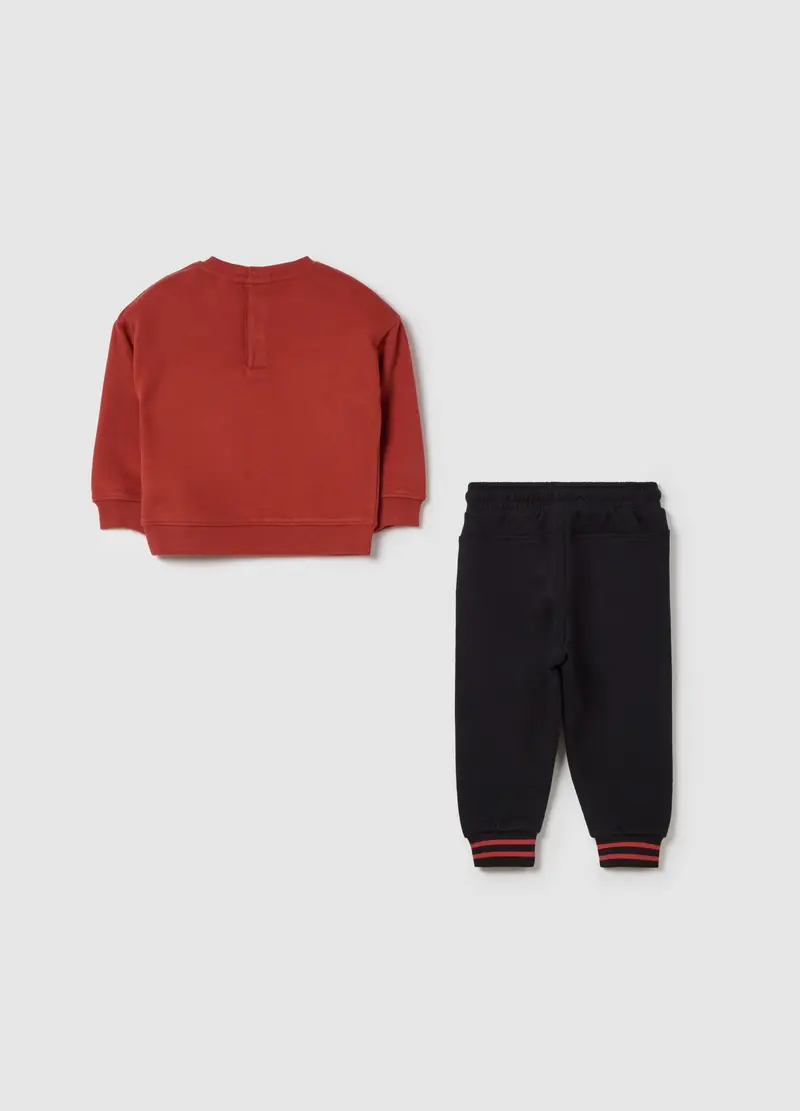 Jogging Set In Cotone Con Stampa Topolino, Bambino, Multicolor miniatura 2