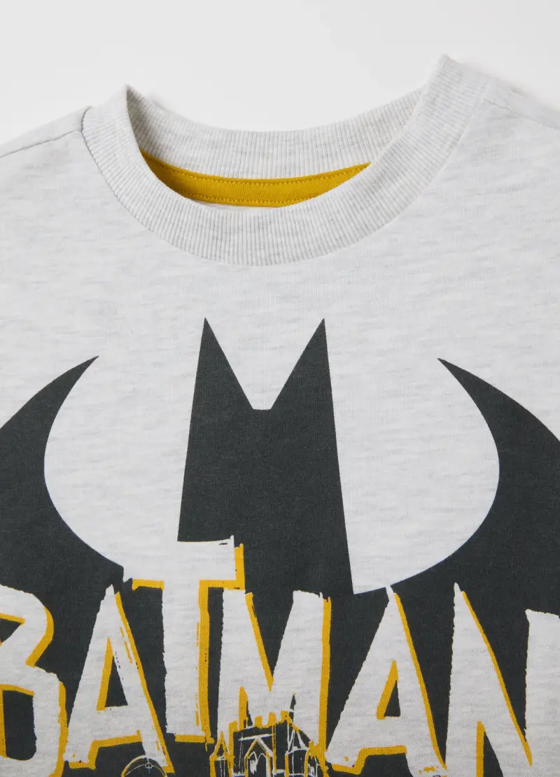 Maglietta Da Bambino In Misto Cotone Multicolor Con Stampa Batman, Multicolor miniatura 3