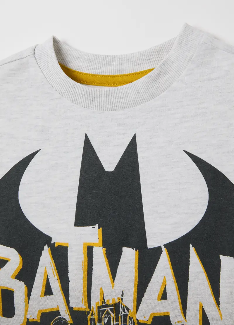 Maglietta Da Bambino In Misto Cotone Multicolor Con Stampa Batman, Multicolor miniatura 3