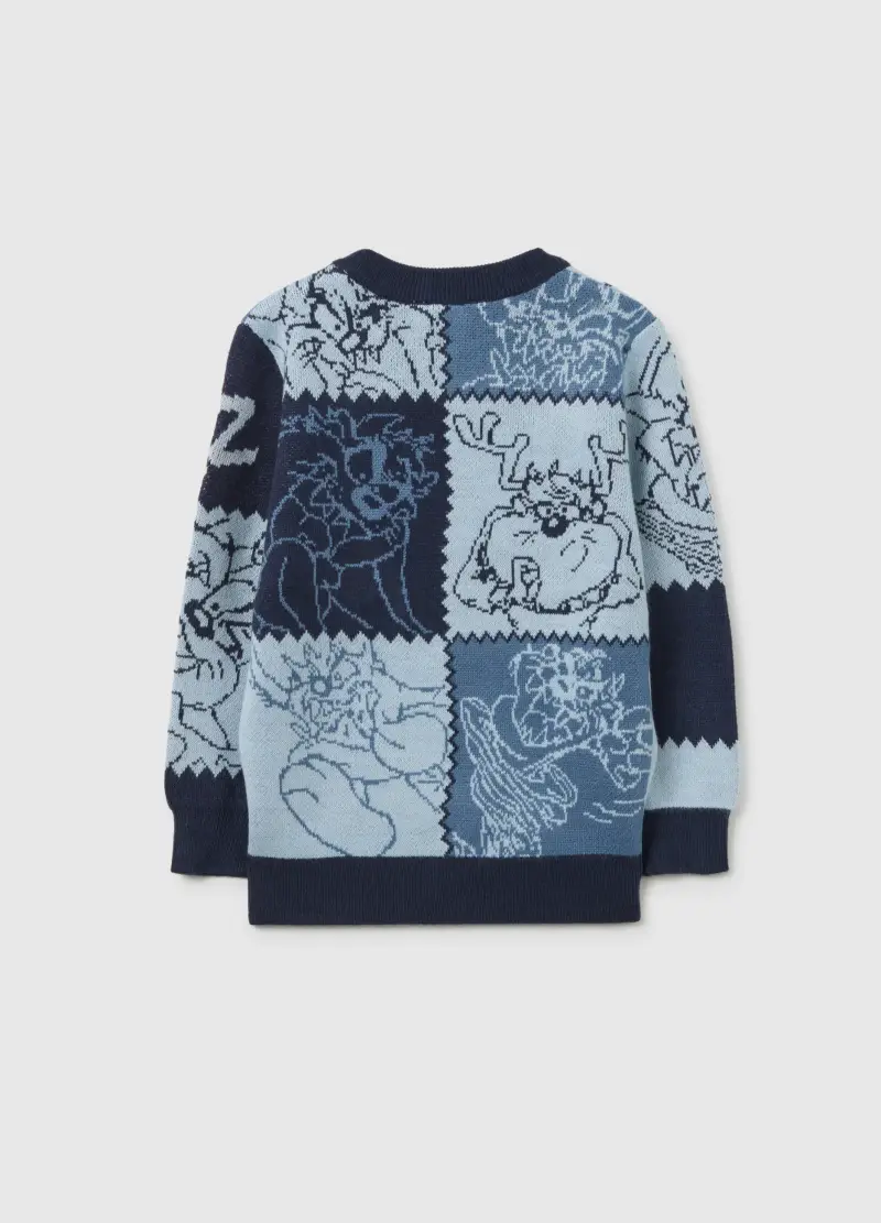 Pullover Girocollo Multicolor Regular Fit Con Stampe Looney Tunes, Bambino, Multicolor miniatura 2