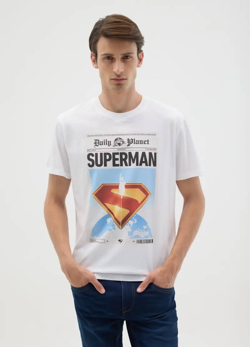 Warner Bros T-shirt Uomo Bianco 4103326 miniatura 2