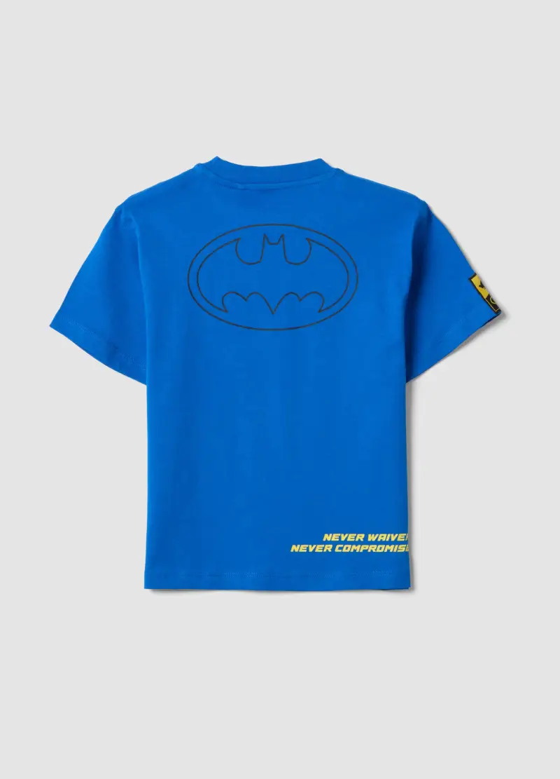 T-shirt In Puro Cotone Blu Da Bambino Oversize Fit Con Stampa Sonic, Blu miniatura 2