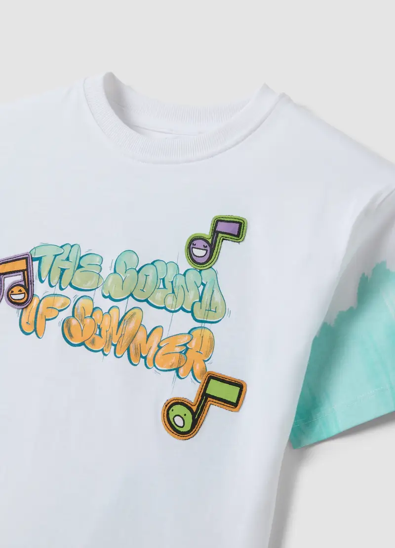 T-shirt In Puro Cotone Multicolor Da Bambino Oversize Fit Tom&jerry, Multicolor miniatura 3