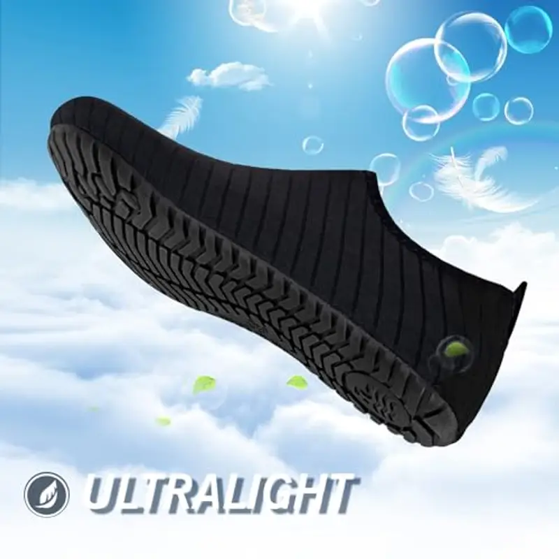 WateLves Scarpe da Scoglio Scarpette Uomo Asciugatura Rapida Donna Uomo Super Leggere Antiscivolo per Spiaggia e Snorkeling Piscina Unisex(tw.Nero 44/45) miniatura 3