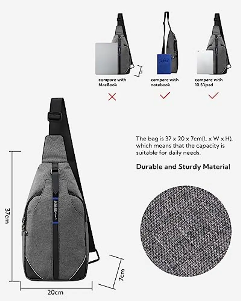 Waterfly Borsello Uomo Grigio 1886162 miniatura 2