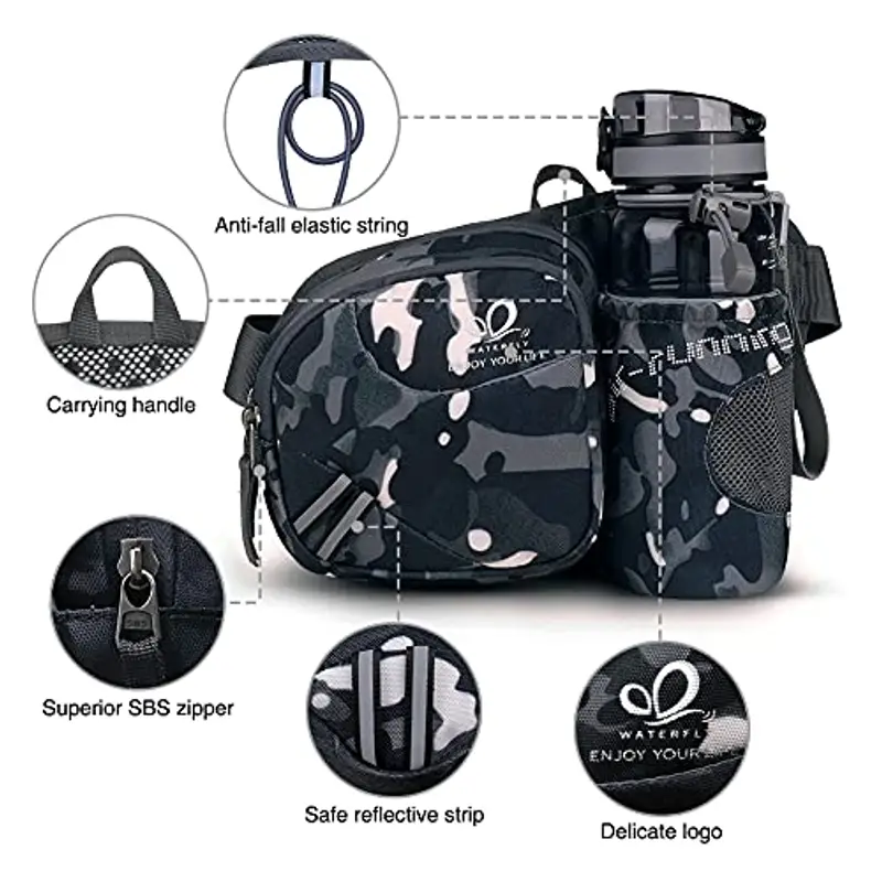 Waterfly Marsupio Uomo Nero 1601715 miniatura 2