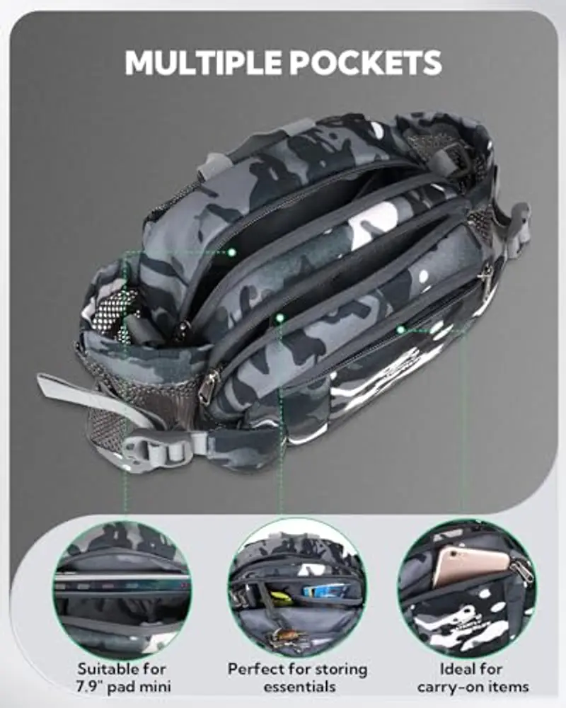 Waterfly Marsupio Uomo Nero 1917179 miniatura 3