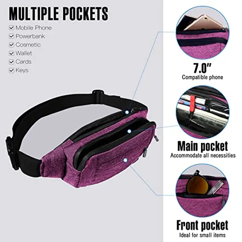 Waterfly Marsupio Uomo Viola 1601620 miniatura 2