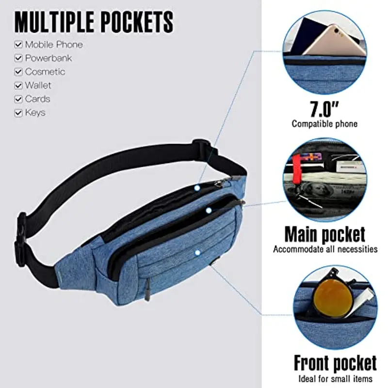 Waterfly Marsupio Donna Blu 1601619 miniatura 2