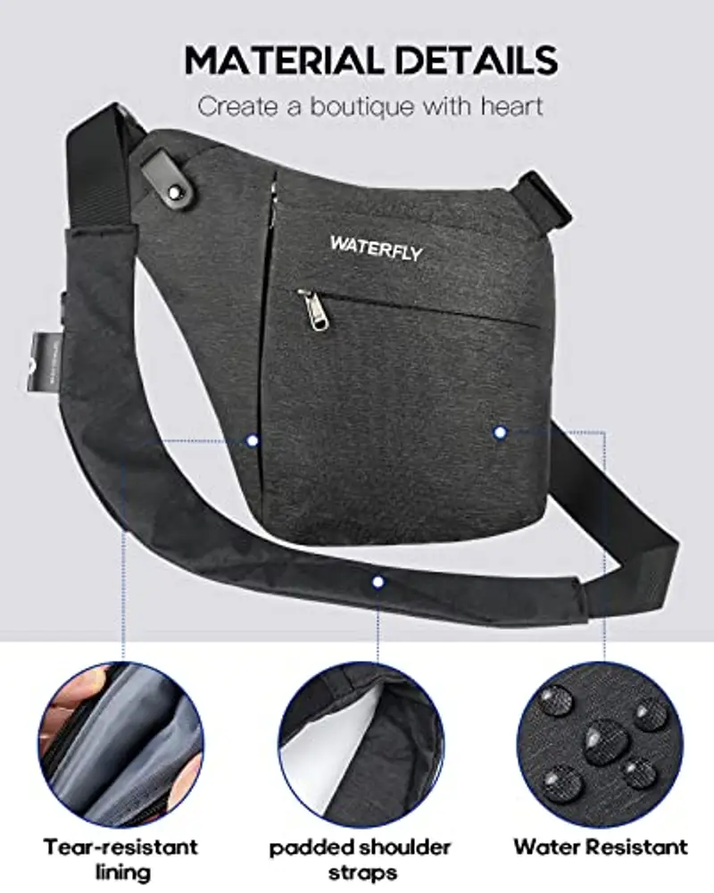 Waterfly Borsello Uomo Nero 2143098 miniatura 2